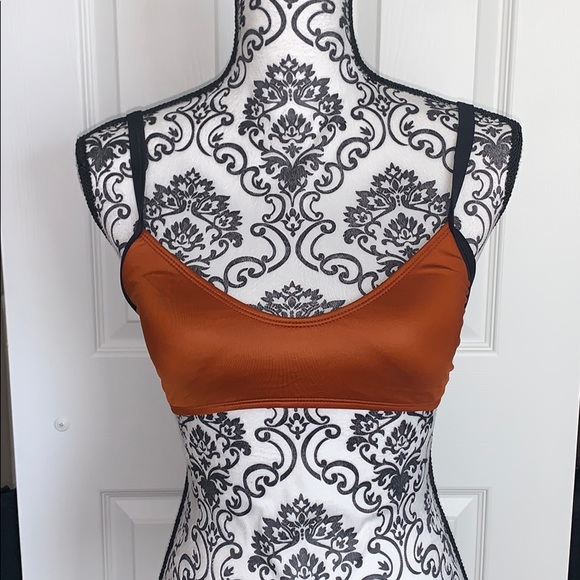 Zella Ladder Back Bikini Top in Rust / Brick - Picture 10 of 16